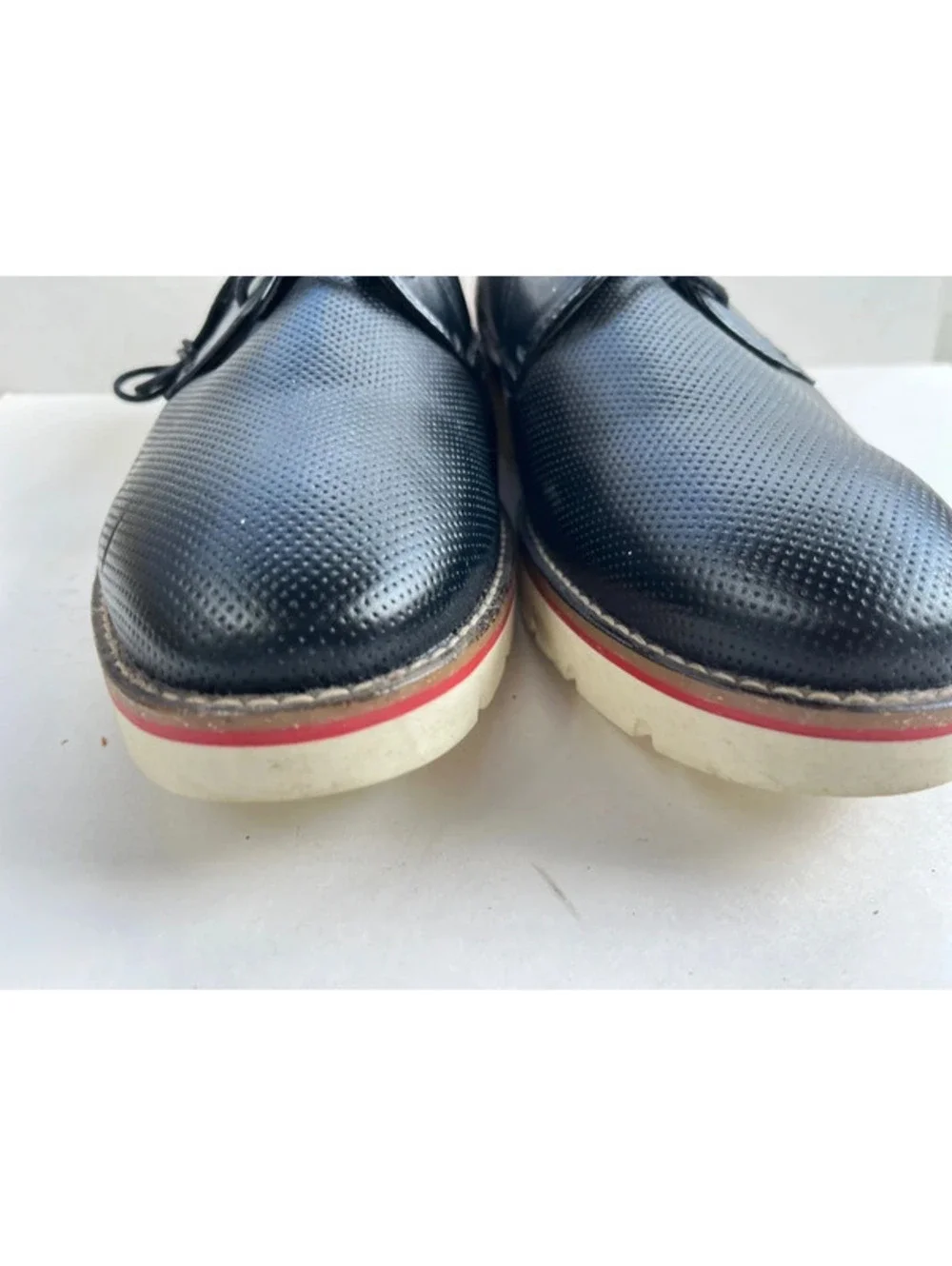 Madden Mens Oxford Style Dress Shoes Lace Up Size 10.5 Dark Blue M-karns